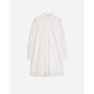 NWT Madewell Pintucked Eyelet Mini Dress in white size XL NU568